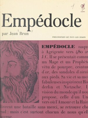 cover image of Empédocle